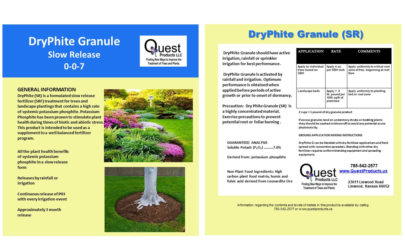 Quest DryPhite G 20 LB Bag (Reliant Dry)