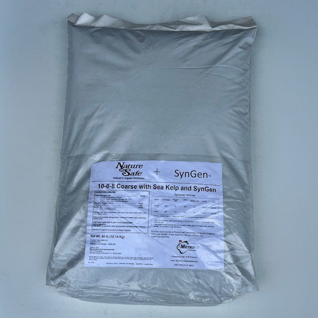 Nature Safe 10-0-8 Coarse with Sea Kelp and SynGen 40 LB Bag